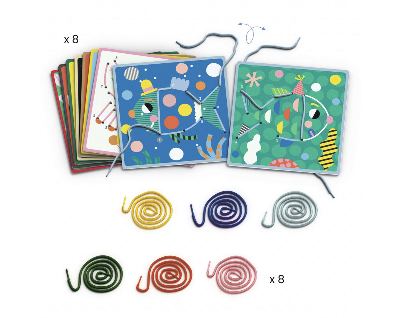 Joc educativ de cusut pas cu pas Djeco