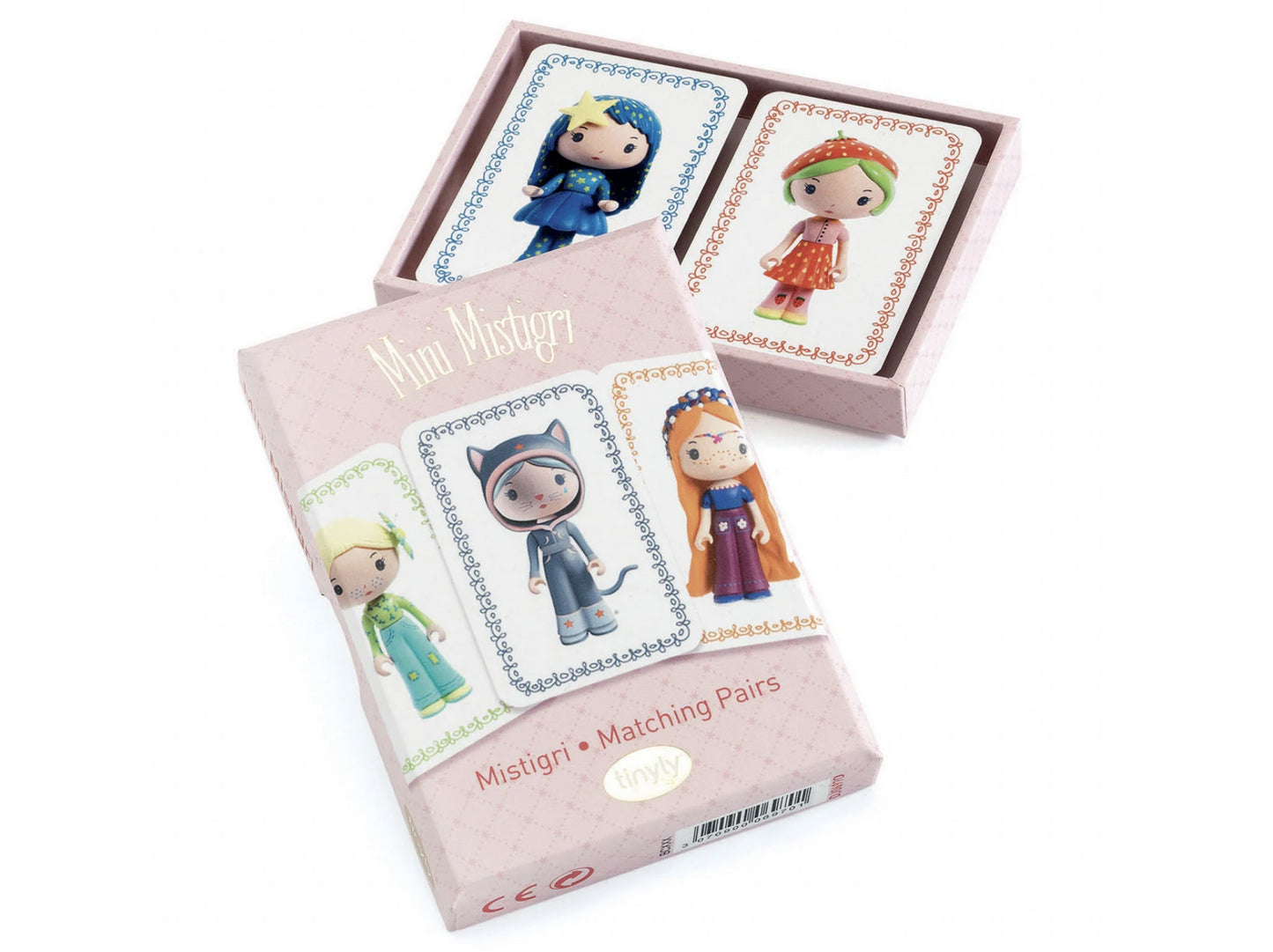 Joc de carti Djeco Mini Mistigri, printesele Tinyly