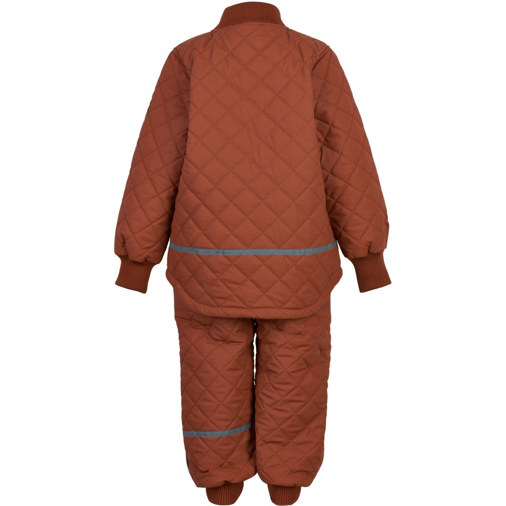 Set matlasat termorezistent captusit cu fleece Mikk-line - Ginger Bread