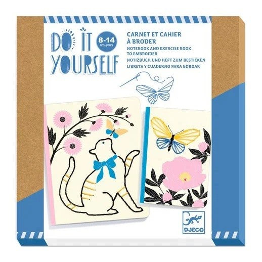 Set DIY Djeco, Carnete cu coperta cusuta