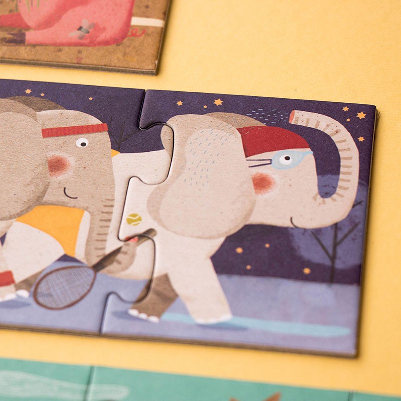 Puzzle progresiv 1,2,3...10 pinguini Londji
