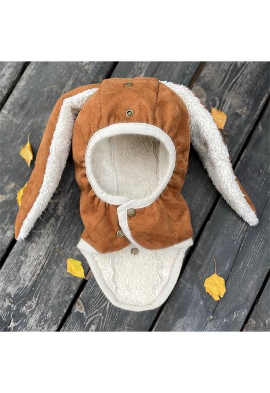 Protecție de babywearing MaM Promenade - Pecan/Cream + Cagulă Bunny ajustabilă