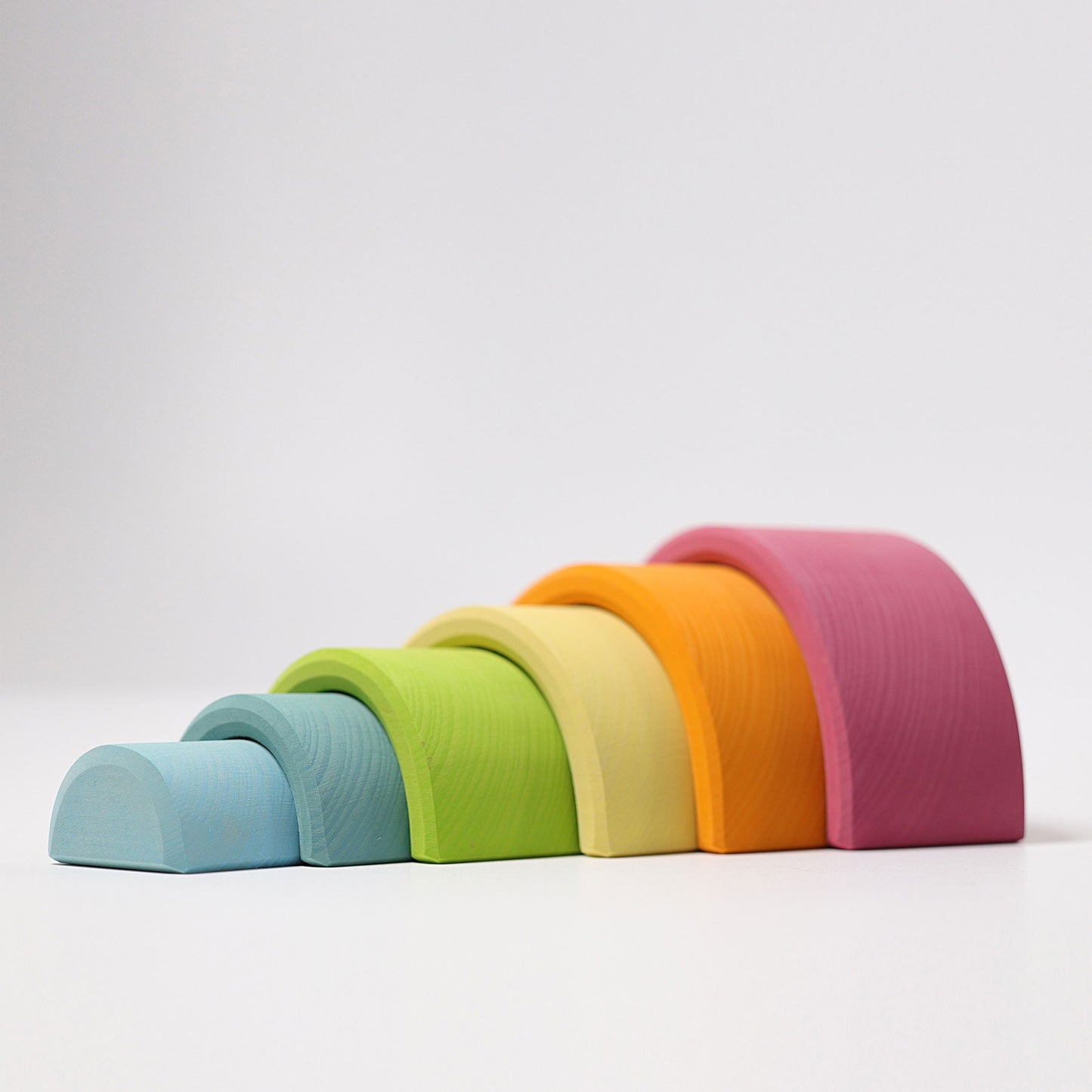 Set Curcubeu Grimms, 6 piese, pastel