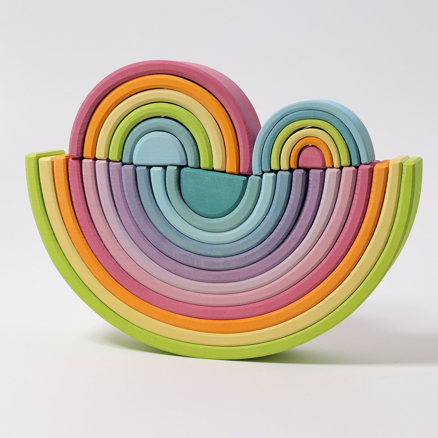 Set Curcubeu Grimms, 6 piese, pastel