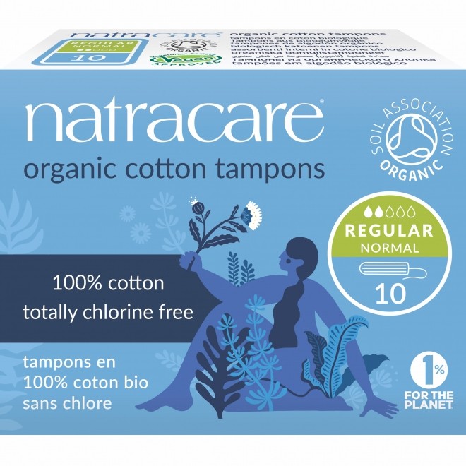 Tampoane interne bio Natracare - Normal (2 picaturi), 10 buc