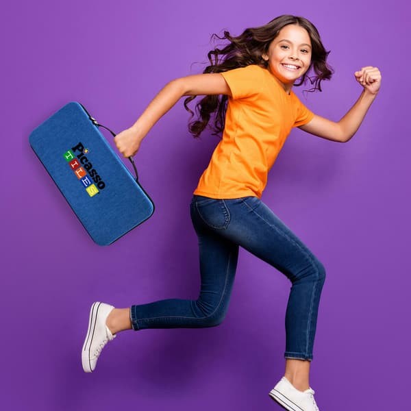 Geantă de transport PicassoTiles® pentru seturile magnetice de construcție, figurinele sau blocurile de construcție PicassoToys®