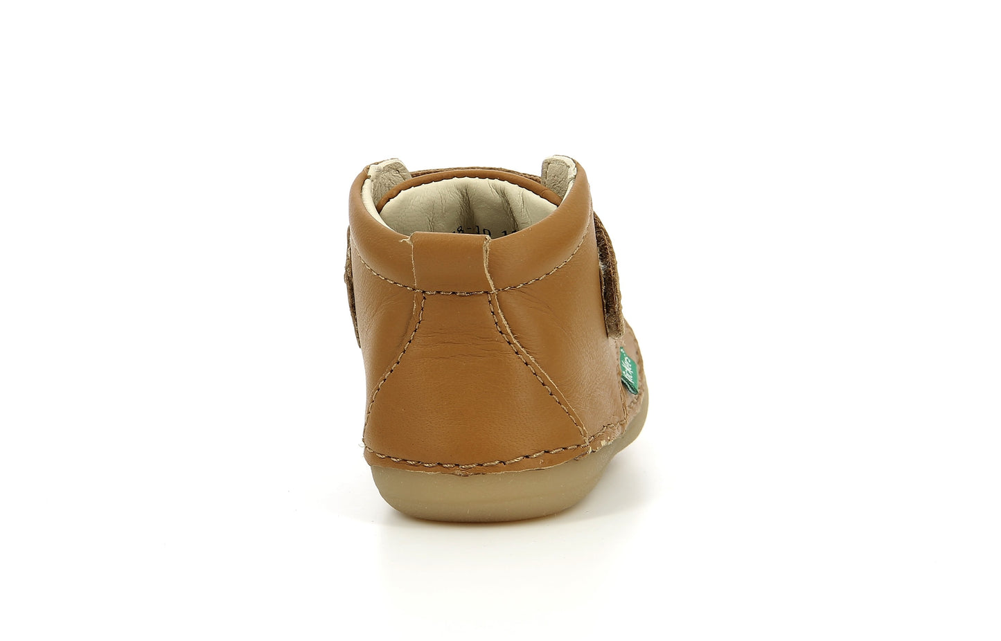 Ghete din piele cu velcro Kickers - SABIO - Light Camel