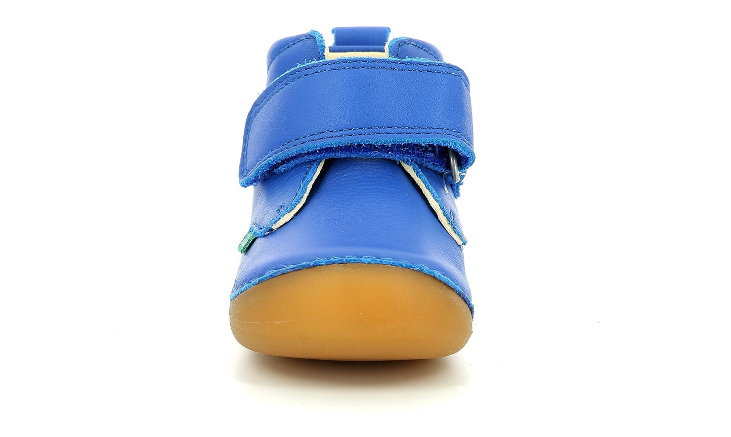 Ghete din piele cu velcro Kickers - Sabio - Blue