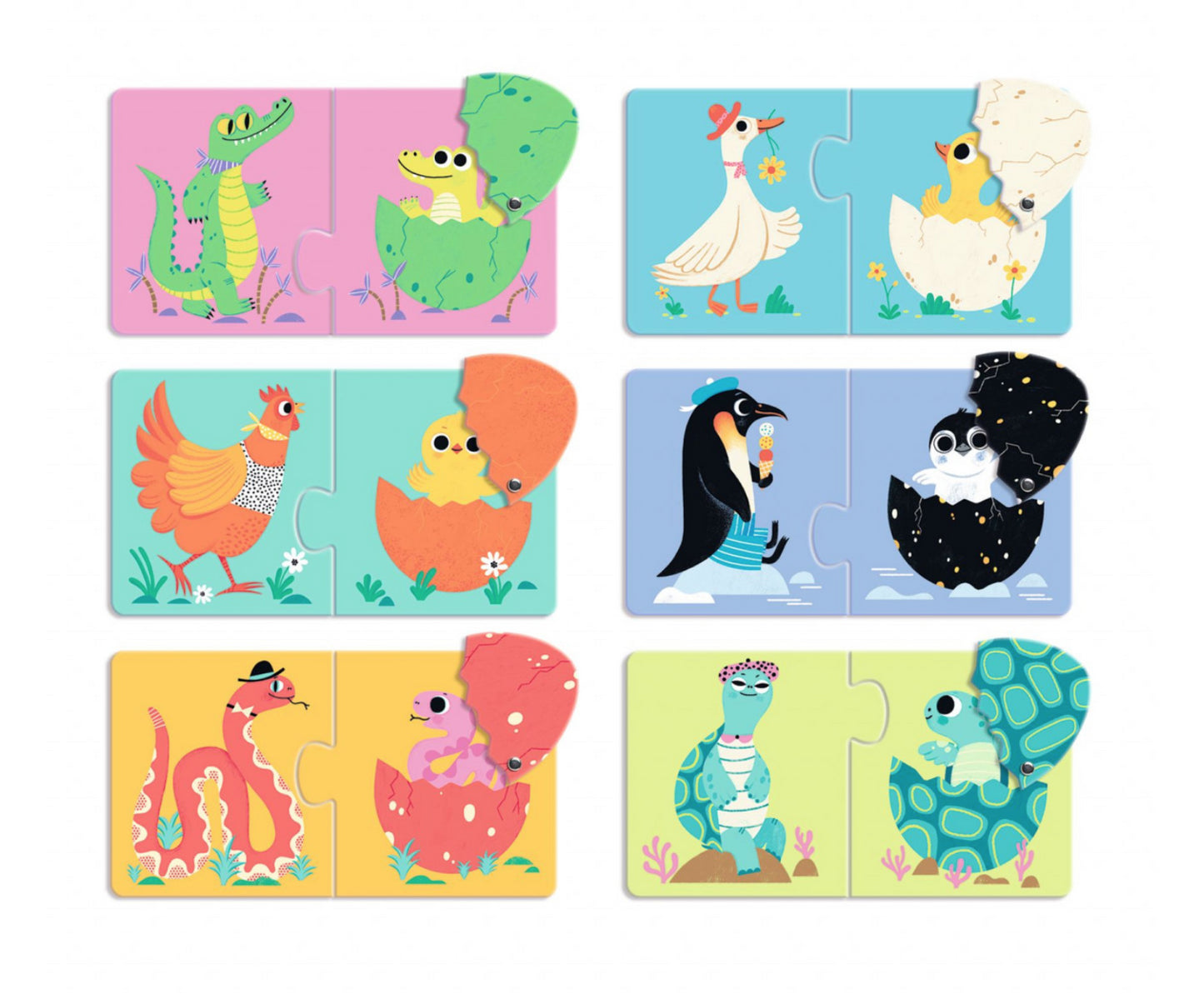 Puzzle duo Din ou, Djeco