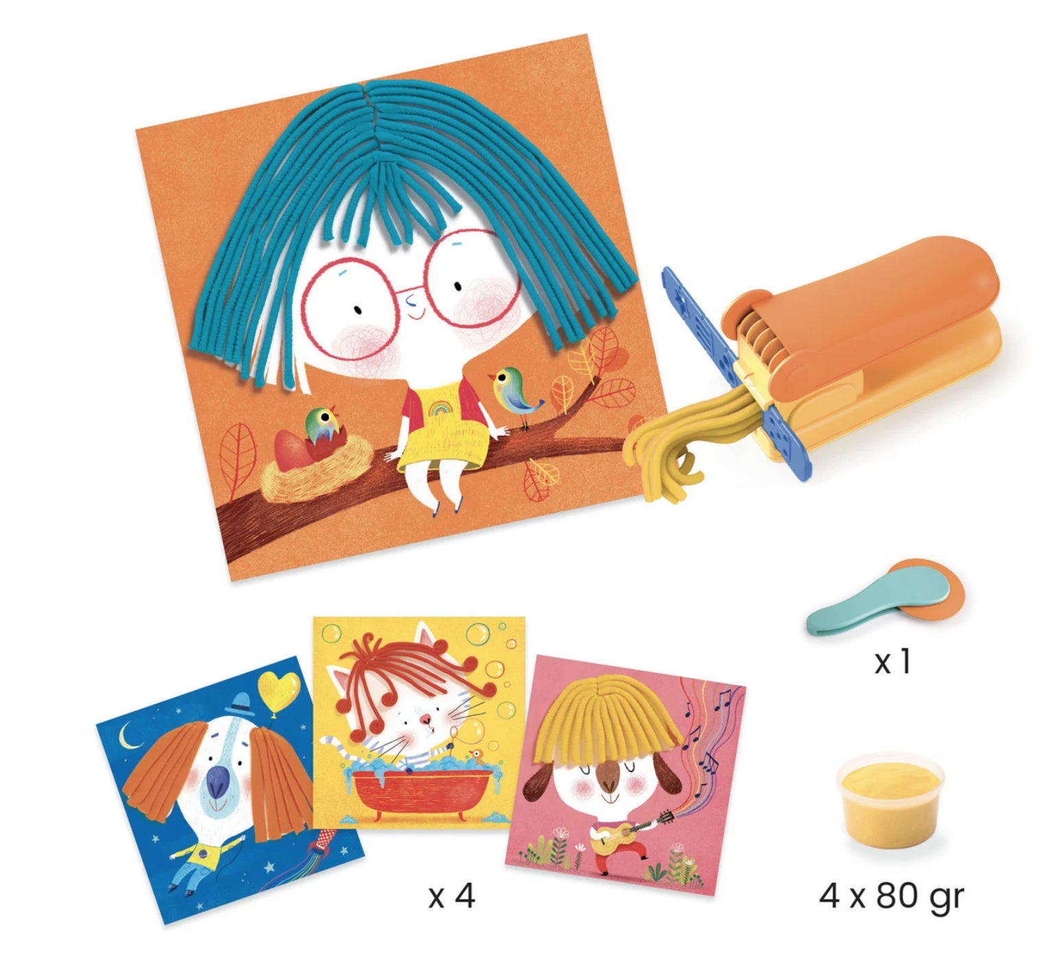 Joc creativ Coafuri trăsnite, Djeco