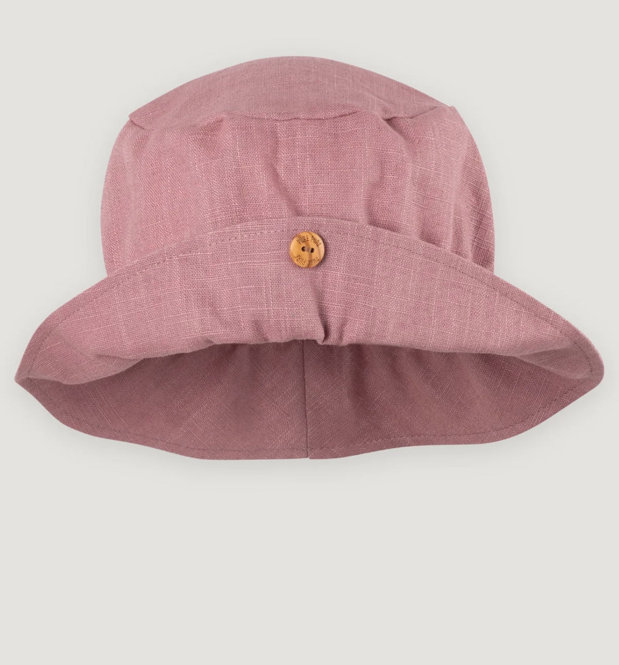 Pălărie Pure Pure din in - Dusty Rose