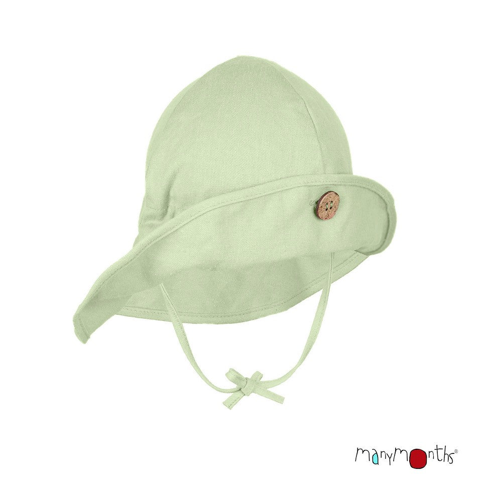 Pălărie ajustabilă ManyMonths Original cânepă și bumbac - Light Jade