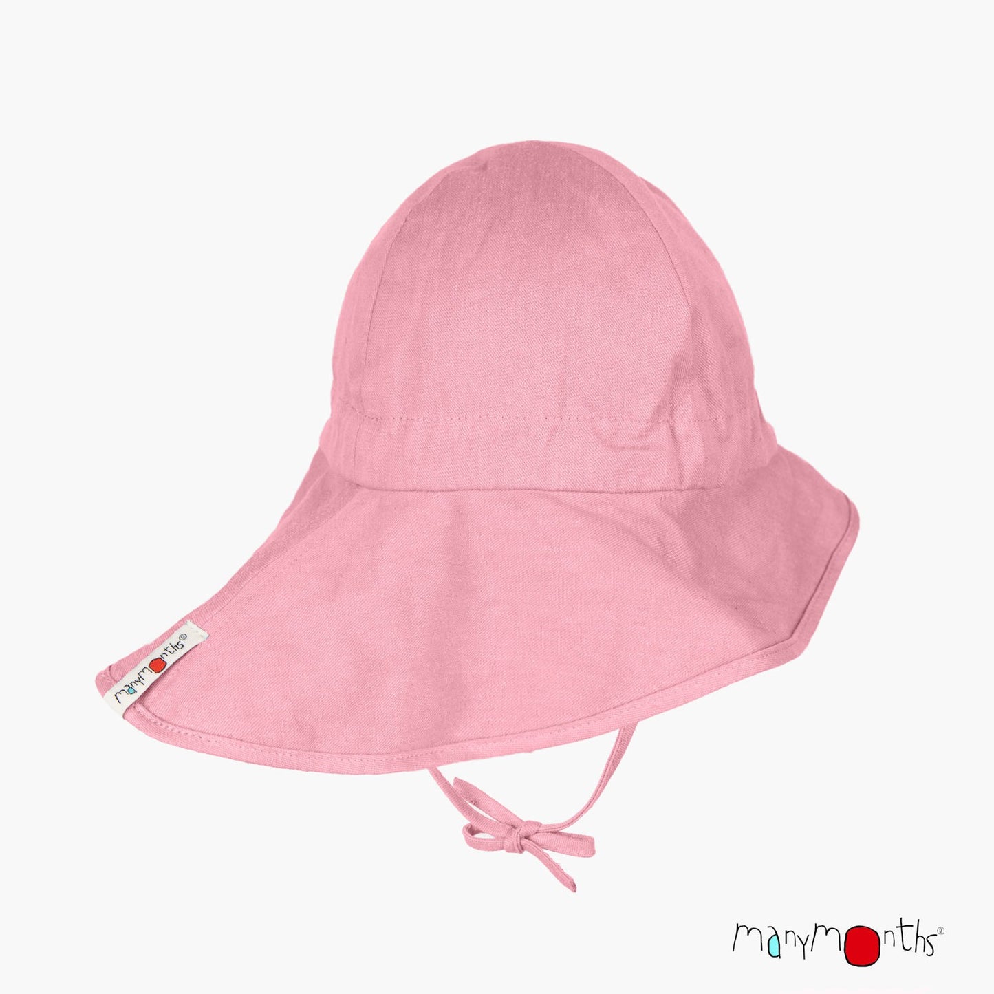Pălărie ajustabilă ManyMonths Original cânepă și bumbac - Strawberry Milk