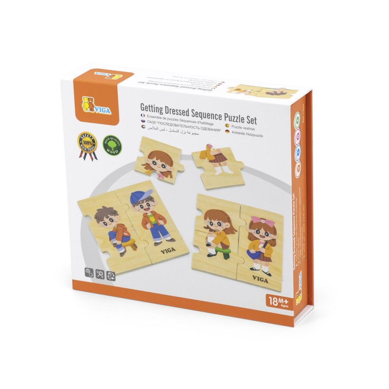 Puzzle secvențial Etapele îmbrăcării, Viga