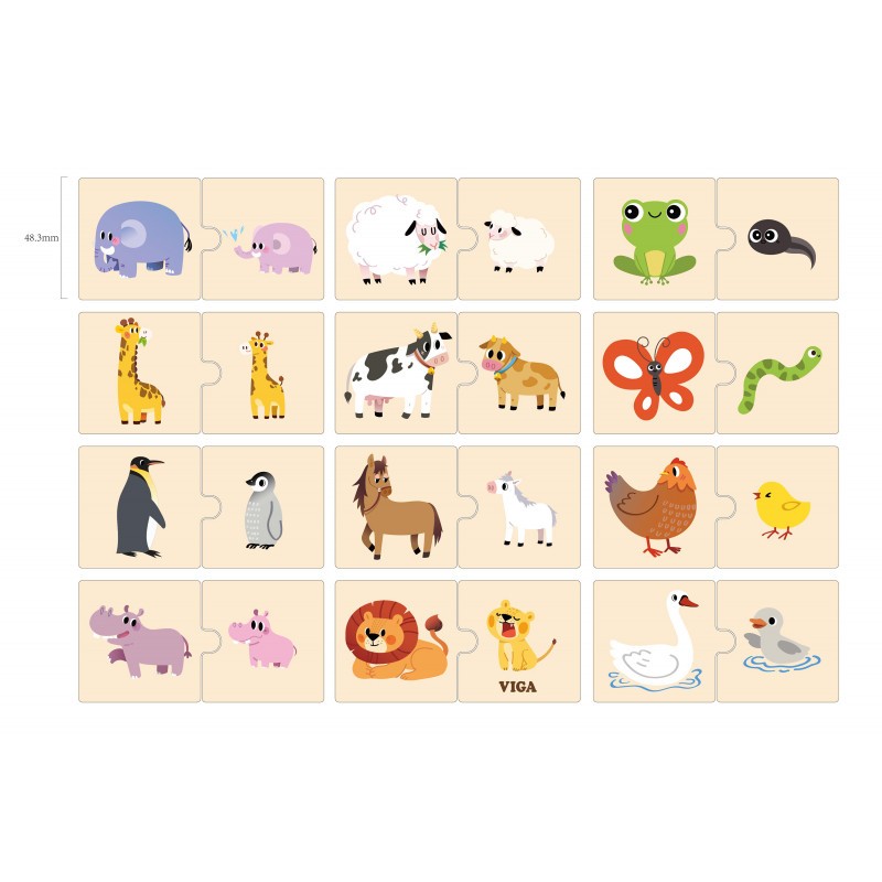 Puzzle Mama și puiul, Viga