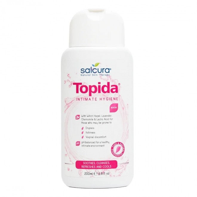 Gel igienă intimă Topida, pentru disconfort vaginal, reglare pH, Salcura, 200ml