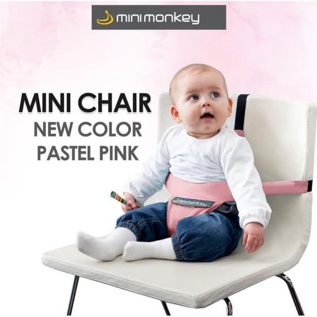 Mini Chair - suport compact pentru scaun - Minimonkey - Pastel Pink