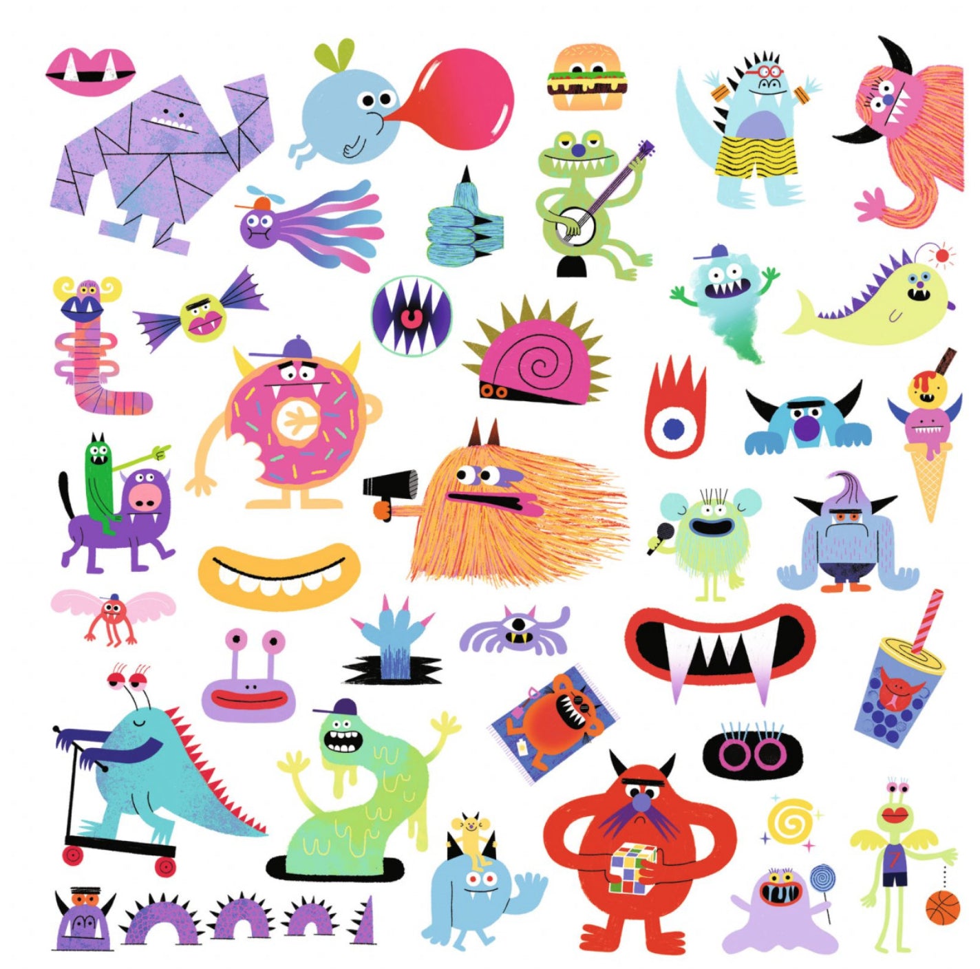 Abţibilduri Djeco Monstruleți