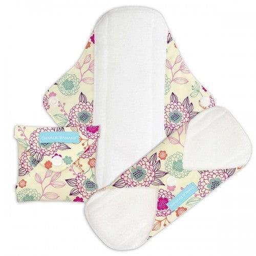 Set 3 absorbante intime lavabile Charlie Banana Peony Blossom - Panty-Liner