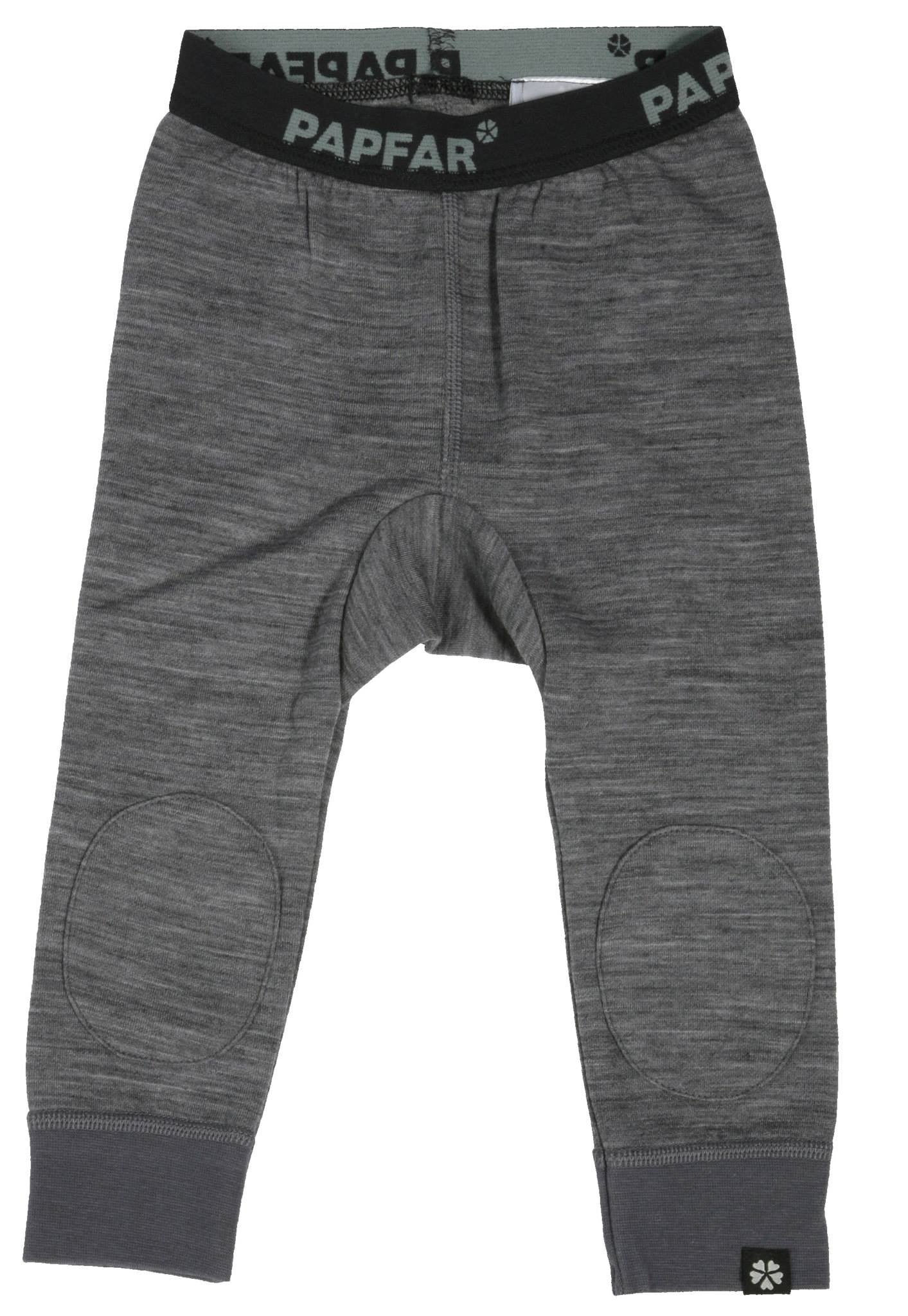 Leggings din lână merinos și bumbac Papfar Carrie Baby Patch - Antracit