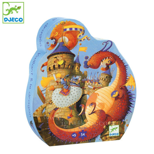 Puzzle Djeco - Vaillant si dragonul