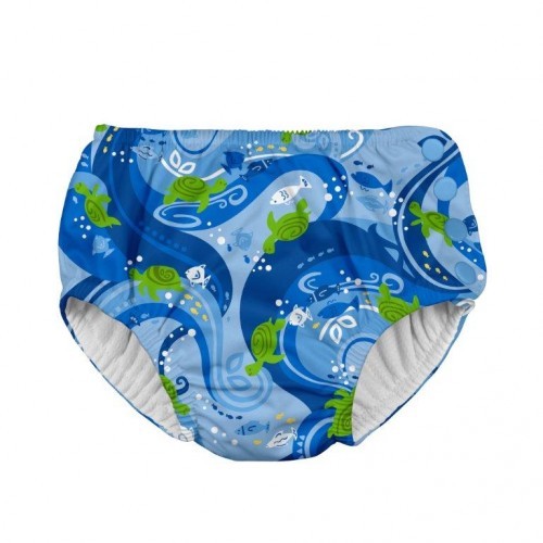 Scutec pentru înot și antrenament la oliță Ultimate iPlay - Blue Turtle Batik