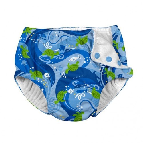 Scutec pentru înot și antrenament la oliță Ultimate iPlay - Blue Turtle Batik
