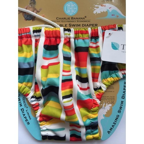 Scutec refolosibil de înot Charlie Banana cu interior de Tencel - Kaleidoscope