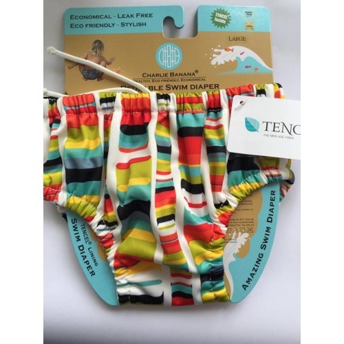 Scutec refolosibil de înot Charlie Banana cu interior de Tencel - Kaleidoscope