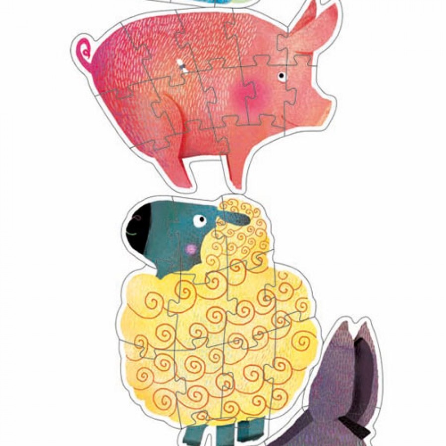Puzzle gigant Djeco animale domestice