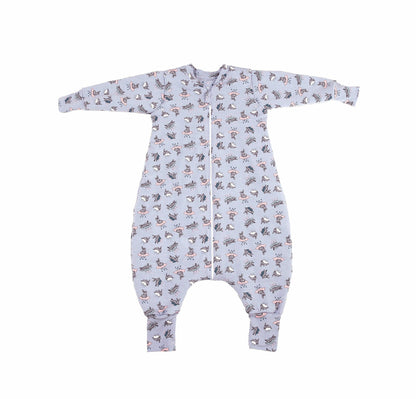 Sac de dormit cu piciorușe și cu mâneci, Bunny Blue