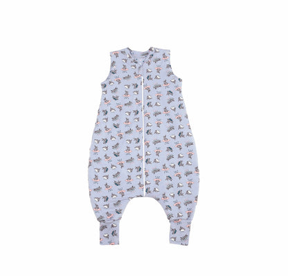 Sac de dormit cu piciorușe și cu mâneci, Bunny Blue