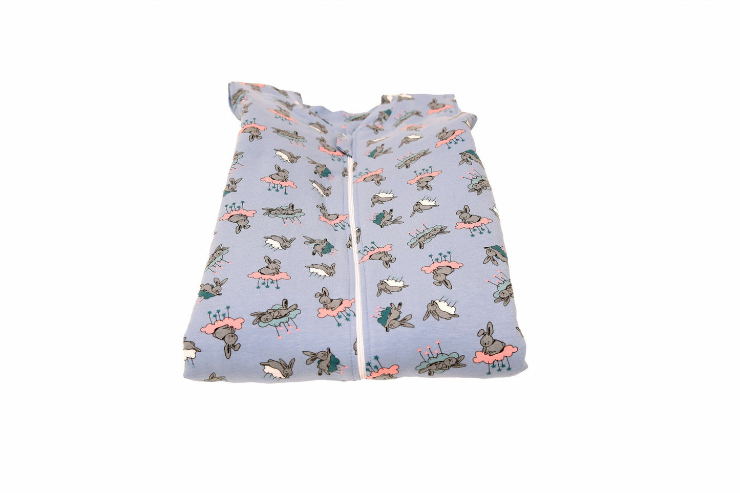 Sac de dormit cu piciorușe și cu mâneci, Bunny Blue