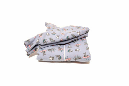 Sac de dormit cu piciorușe și cu mâneci, Bunny Blue