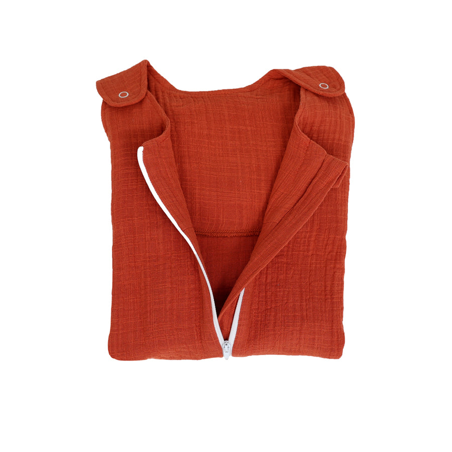 Sac de dormit copii 0.3 tog, din Muselina, Summer Toffee- 95 cm