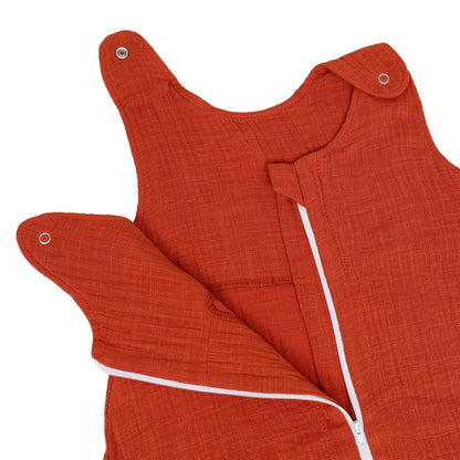 Sac de dormit copii 0.3 tog, din Muselina, Summer Toffee- 95 cm