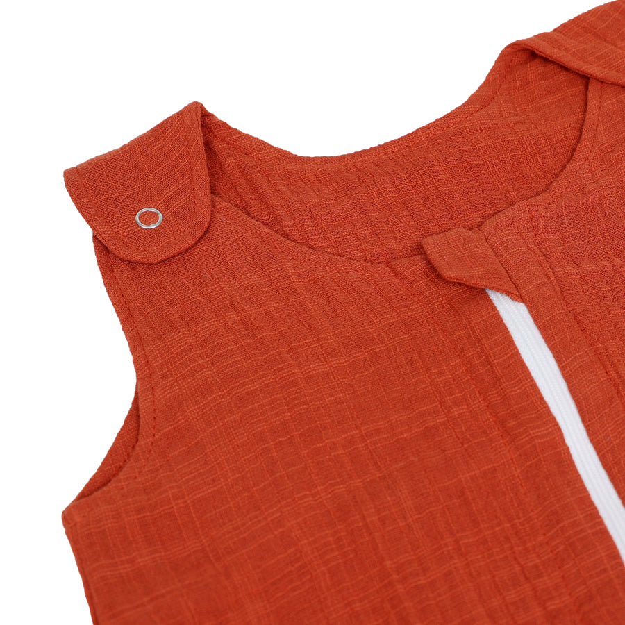 Sac de dormit copii 0.3 tog, din Muselina, Summer Toffee- 95 cm