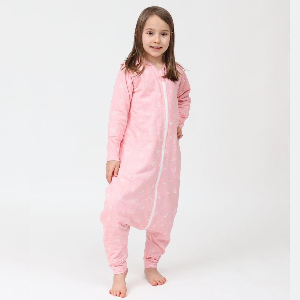 Sac de dormit cu piciorușe şi mâneci Kids Decor 70 cm, Stars in your eyes - Pink