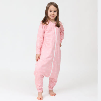 Sac de dormit cu piciorușe şi mâneci Kids Decor 70 cm, Stars in your eyes - Pink