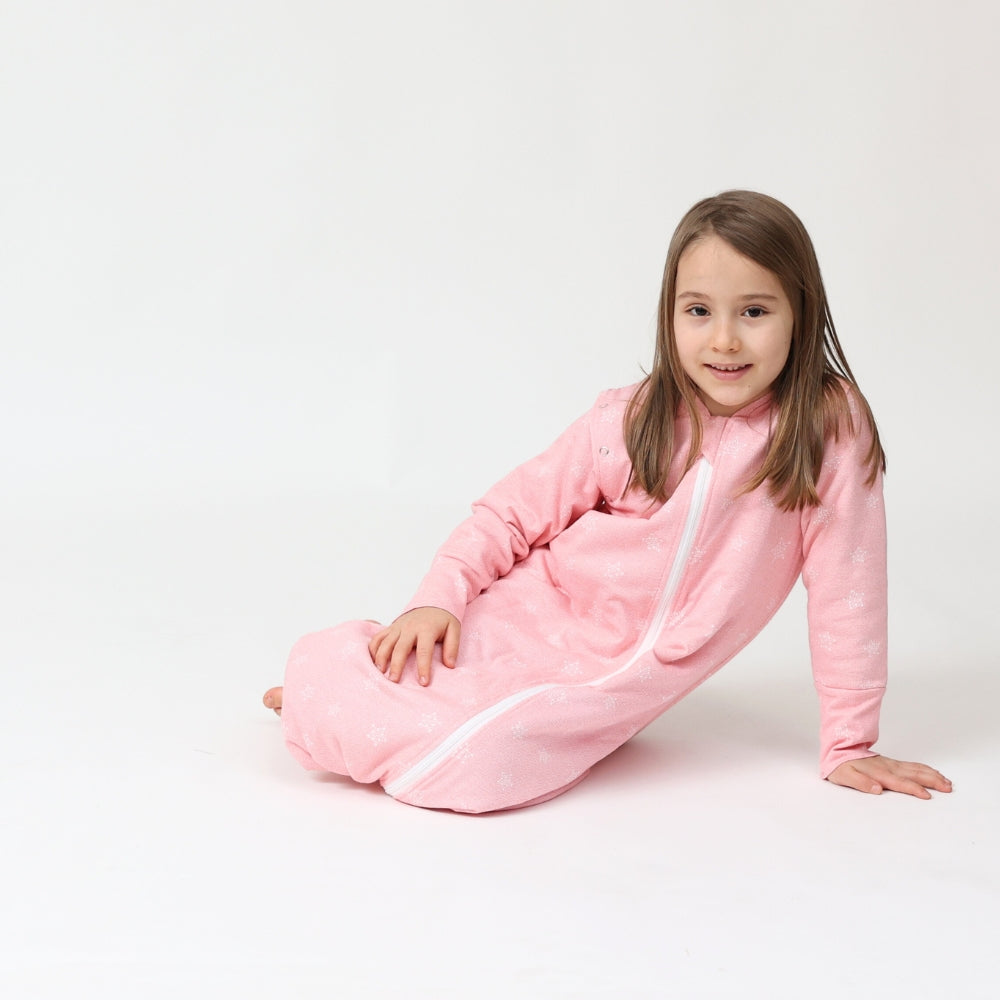 Sac de dormit cu piciorușe şi mâneci Kids Decor 70 cm, Stars in your eyes - Pink