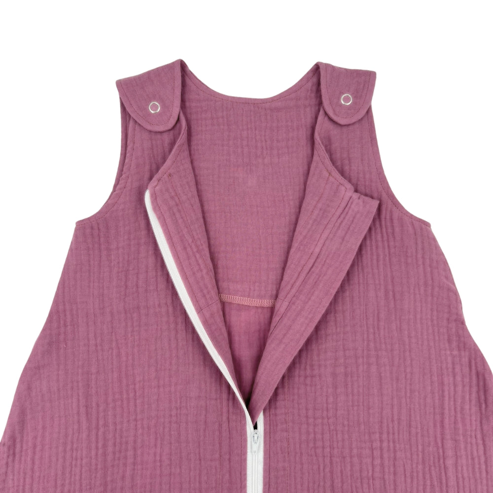 Sac de dormit copii 0.3 tog, din Muselina, Lavender - 70 cm
