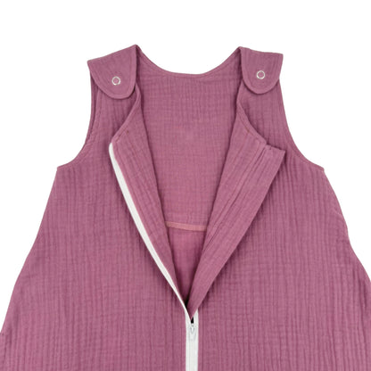 Sac de dormit copii 0.3 tog, din Muselina, Lavender - 70 cm