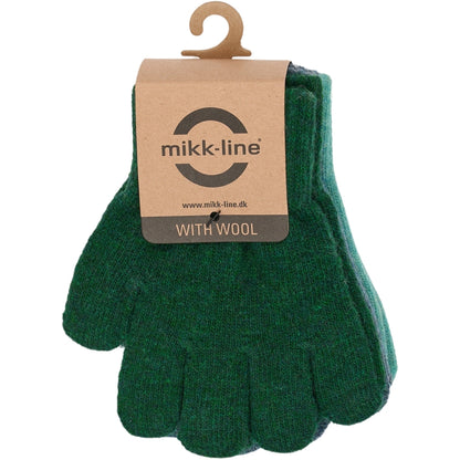 Mănuși tricotate cu lână Magic Gloves Mikk-line - set de 3 perechi Darkest Sprouse-Faded Denim-Balsam Green