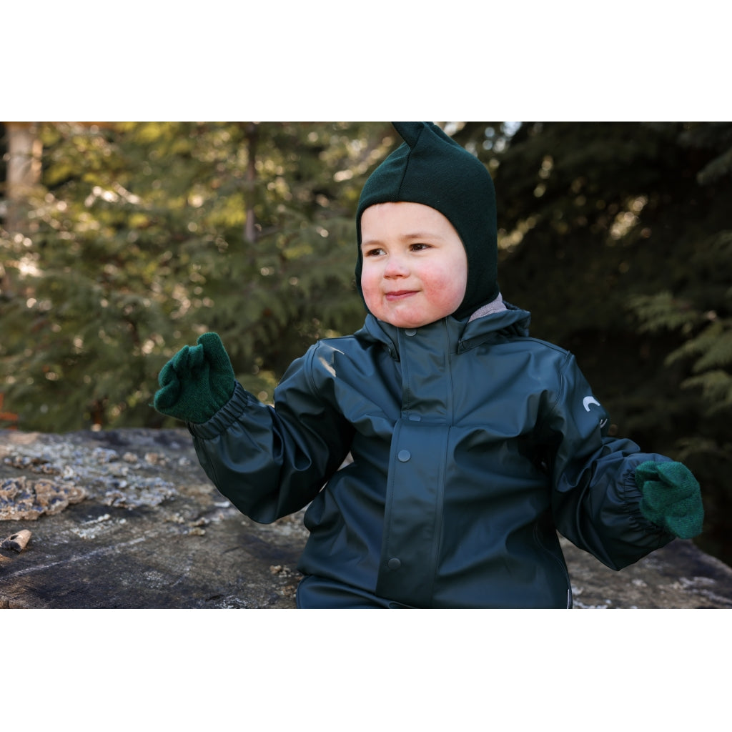 Mănuși tricotate cu lână Magic Gloves Mikk-line - set de 3 perechi Darkest Sprouse-Faded Denim-Balsam Green