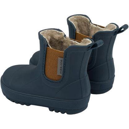 Cizme scurte căptușite cu lână Mikk-Line - Winter Wellies - Blue Nights