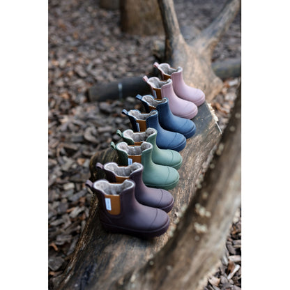 Cizme scurte căptușite cu lână Mikk-Line - Winter Wellies - Twilight Mauve