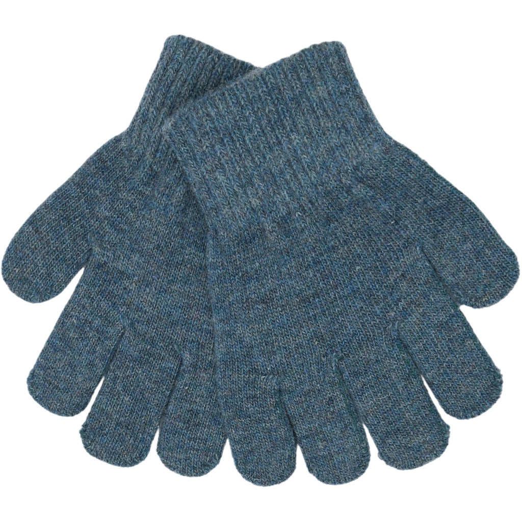 Mănuși tricotate cu lână Magic Gloves Mikk-line - set de 3 perechi Darkest Sprouse-Faded Denim-Balsam Green