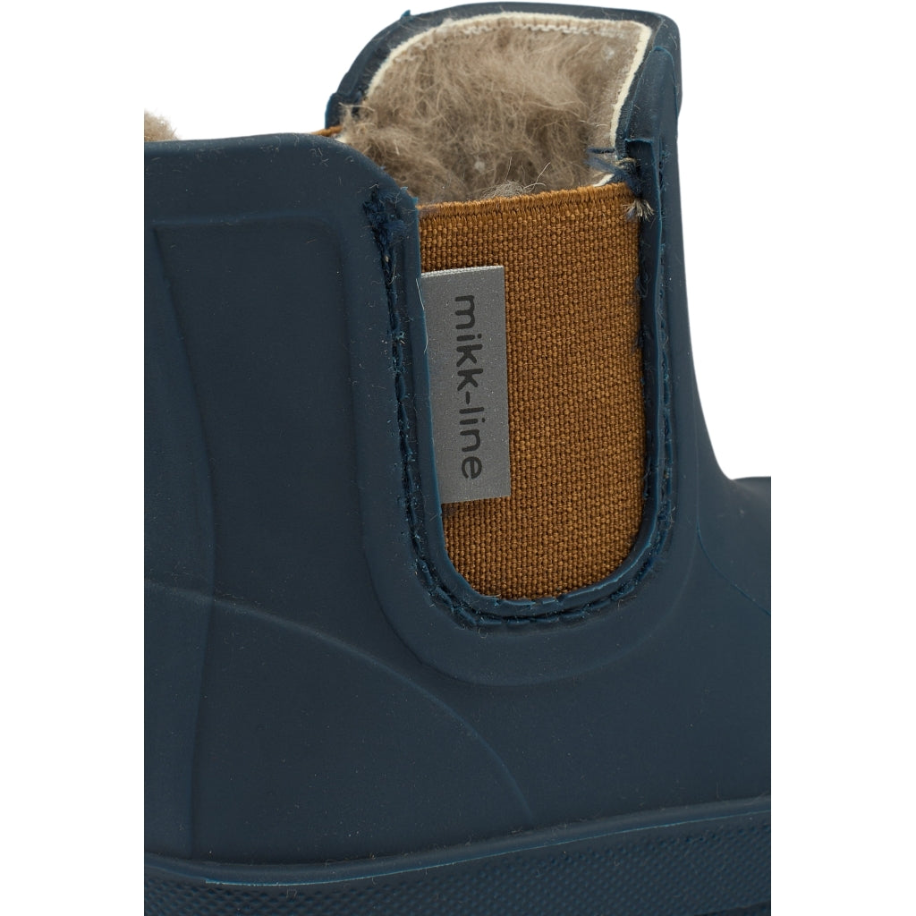 Cizme scurte căptușite cu lână Mikk-Line - Winter Wellies - Raisin