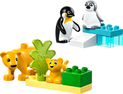 LEGO Duplo - Familii de animale sălbatice: Pinguini și lei