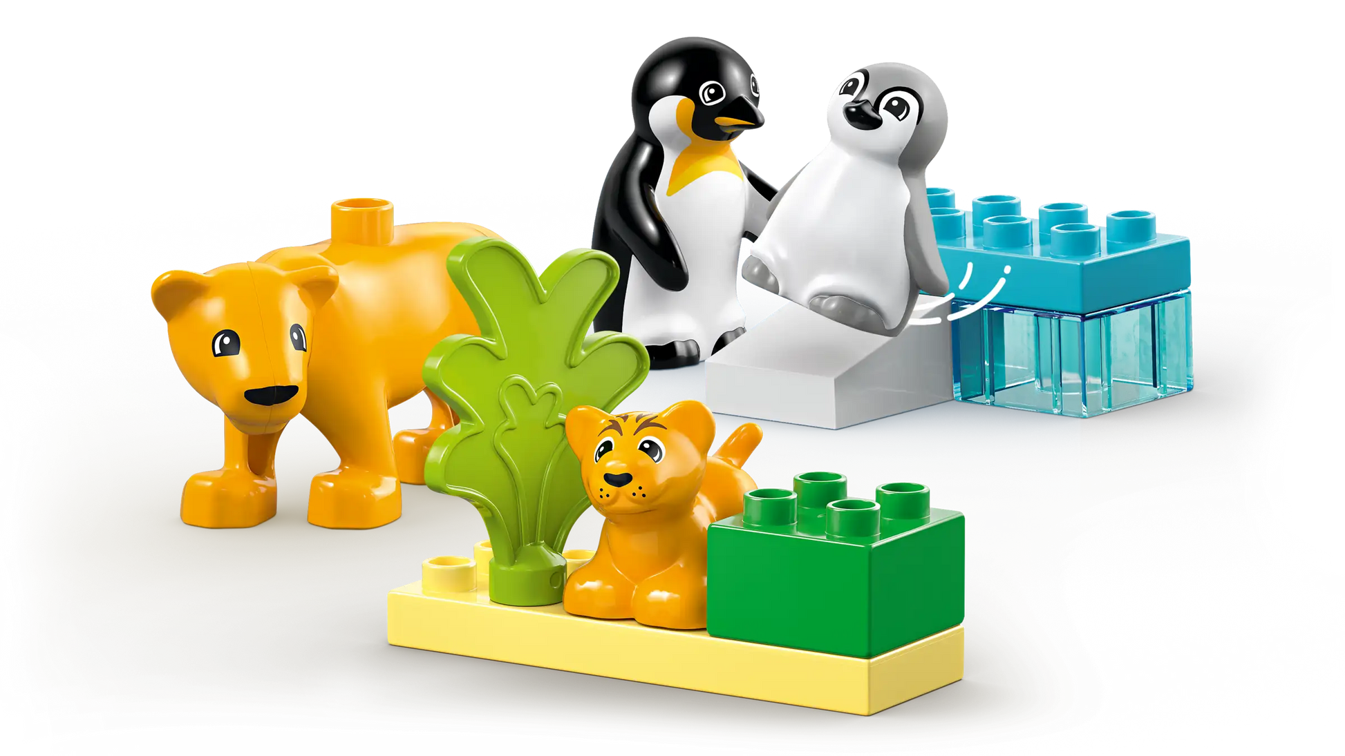 LEGO Duplo - Familii de animale sălbatice: Pinguini și lei